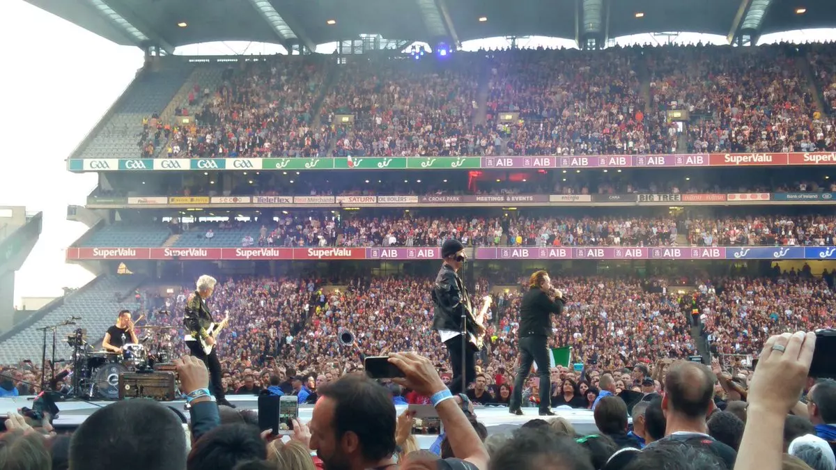 Concierto de U2 en el Croke Park de Dublín en julio de 2017