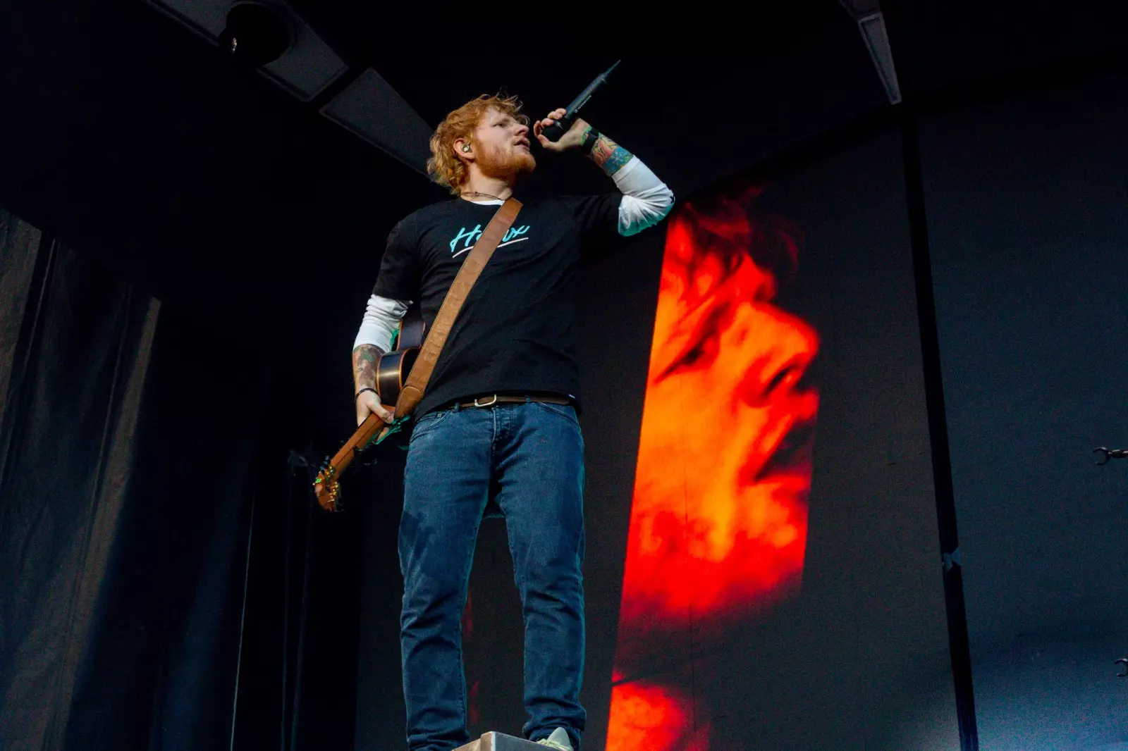 Ed Sheeran en el Metropolitano de Madrid en 2019