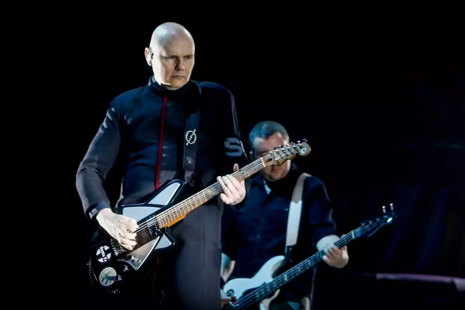 Billy Corgan, de Smashing Pumpkins, durante su actuación en el Mad Cool 2019