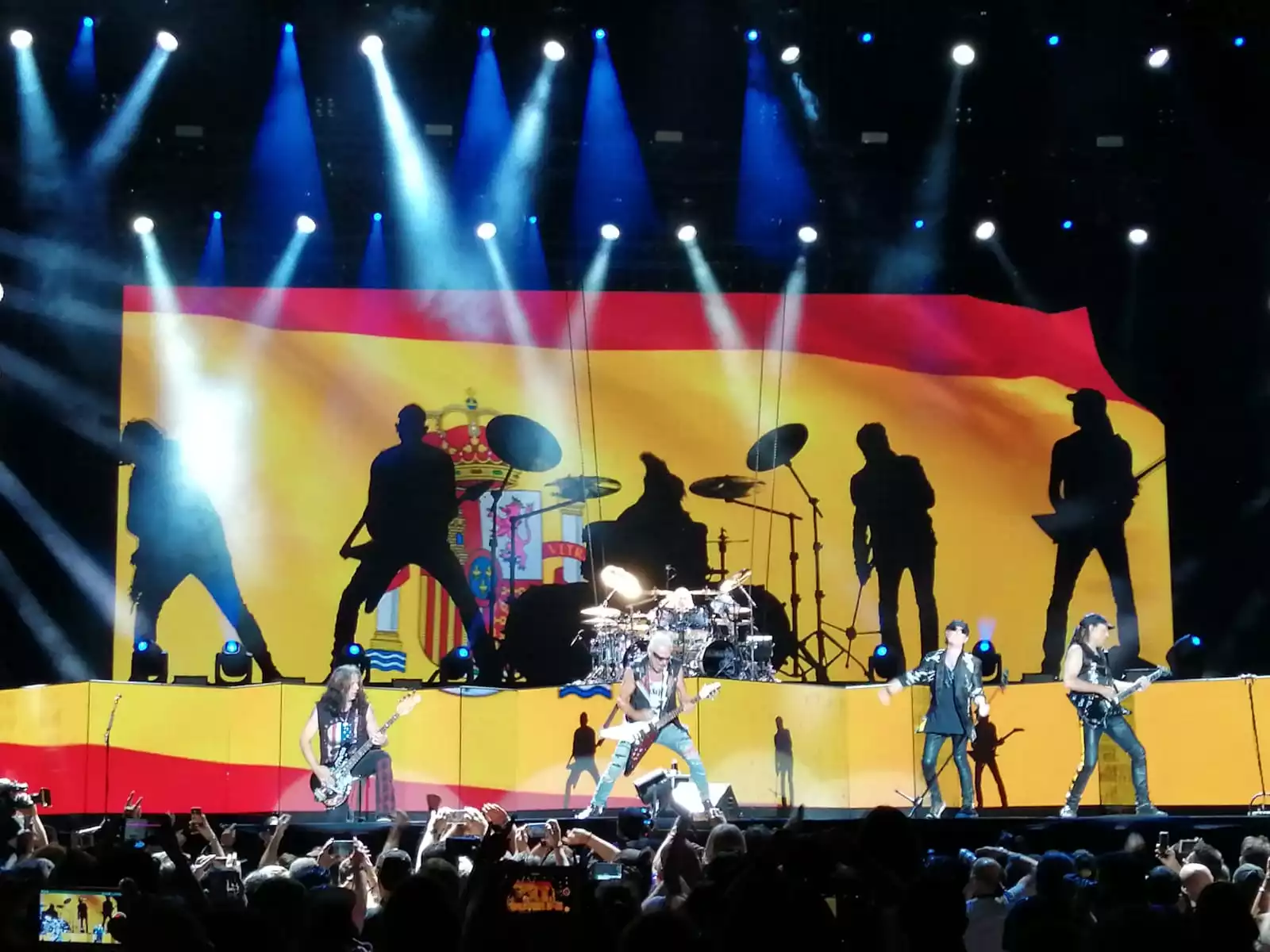 Scorpions durante su concierto en el Download Festival 2019 en Madrid