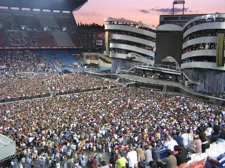 The Rolling Stones el 28 de junio de 2007 en el Vicente Calderón de Madrid