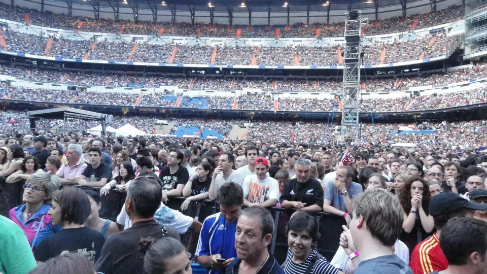 Bruce Springsteen & The E Street Band el 17 de junio de 2012 en el Santiago Bernabéu de Madrid