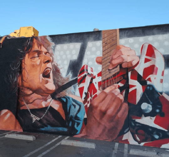 mural eddie van halen