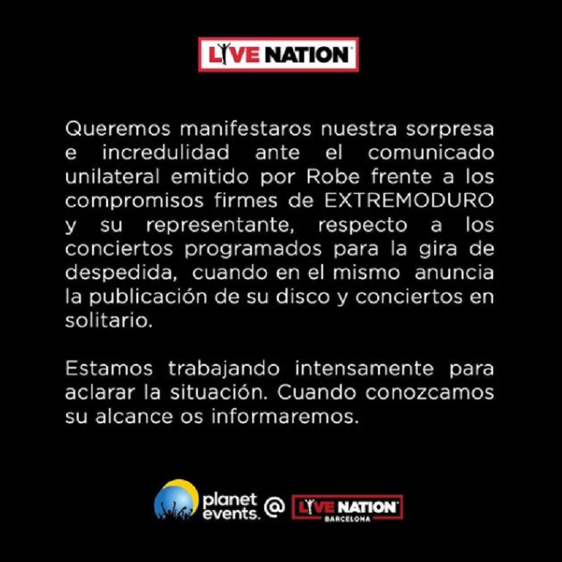 extremoduro live nation
