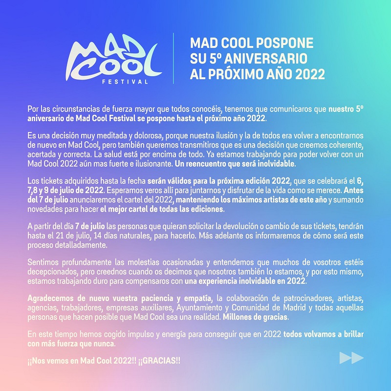 mad cool 2022