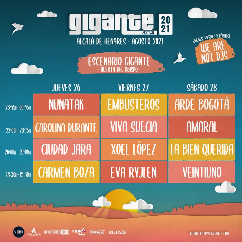 horarios del festival gigante 2021