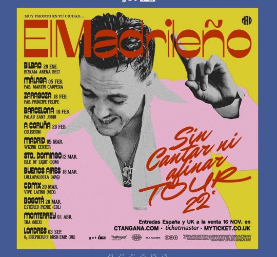 c tangana conciertos 2022