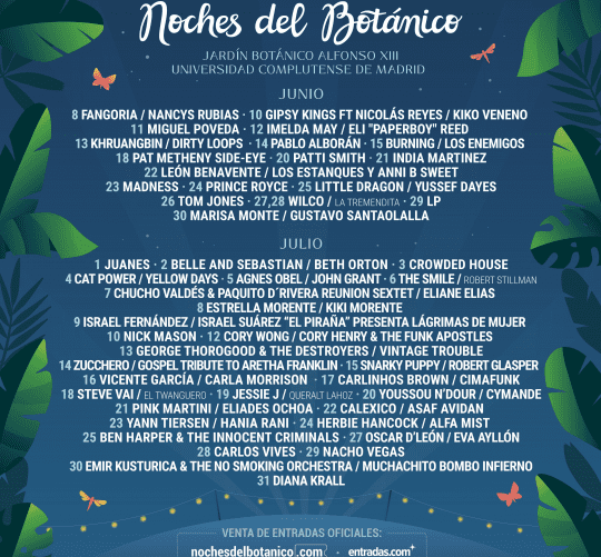 noches del botánico 2022