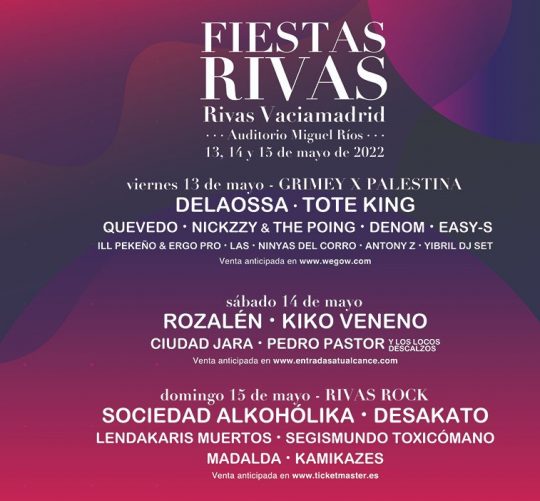 fiestas de rivas 2022 conciertos