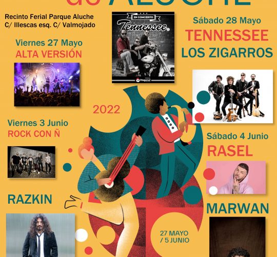 fiestas de aluche 2022 conciertos