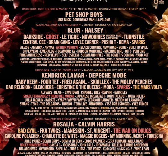 primavera sound 2023 cartel