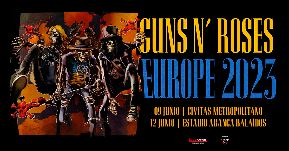 Guns n' Roses, en Madrid y Vigo en junio de 2023 - MERCADEO POP
