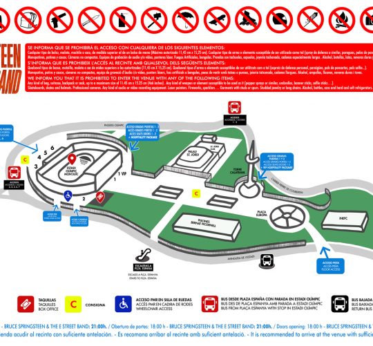 bruce springsteen barcelona horarios