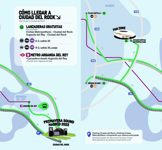 primavera sound madrid transporte