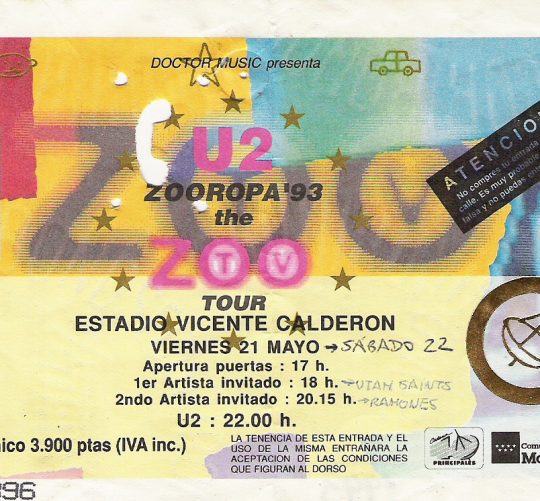 U2 MADRID 1993