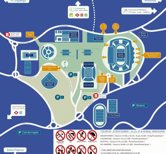 coldplay barcelona horarios
