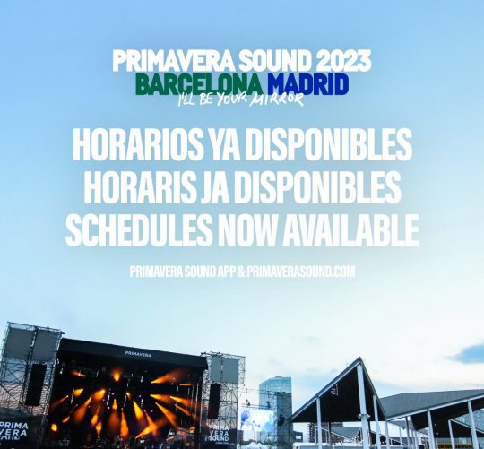 primavera sound 2023 horarios