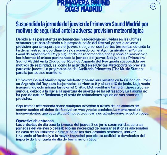 primavera sound madrid jueves