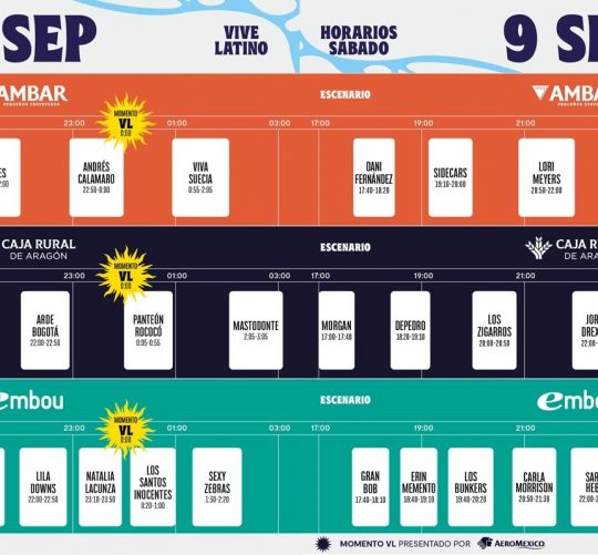 vive latino españa 2023 horarios