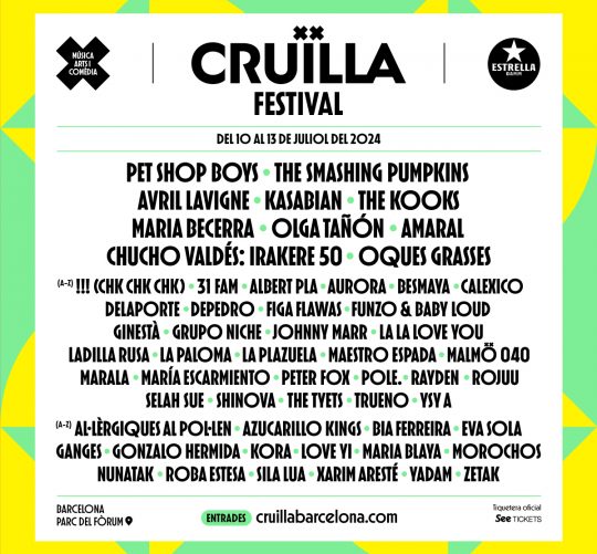 Festival Cruïlla 2024 cartel