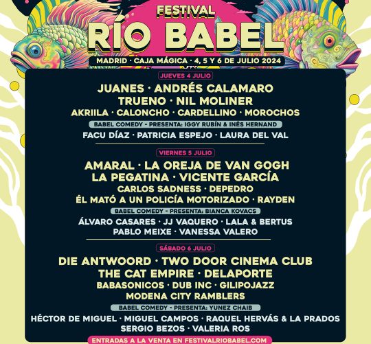río babel 2024 cartel completo