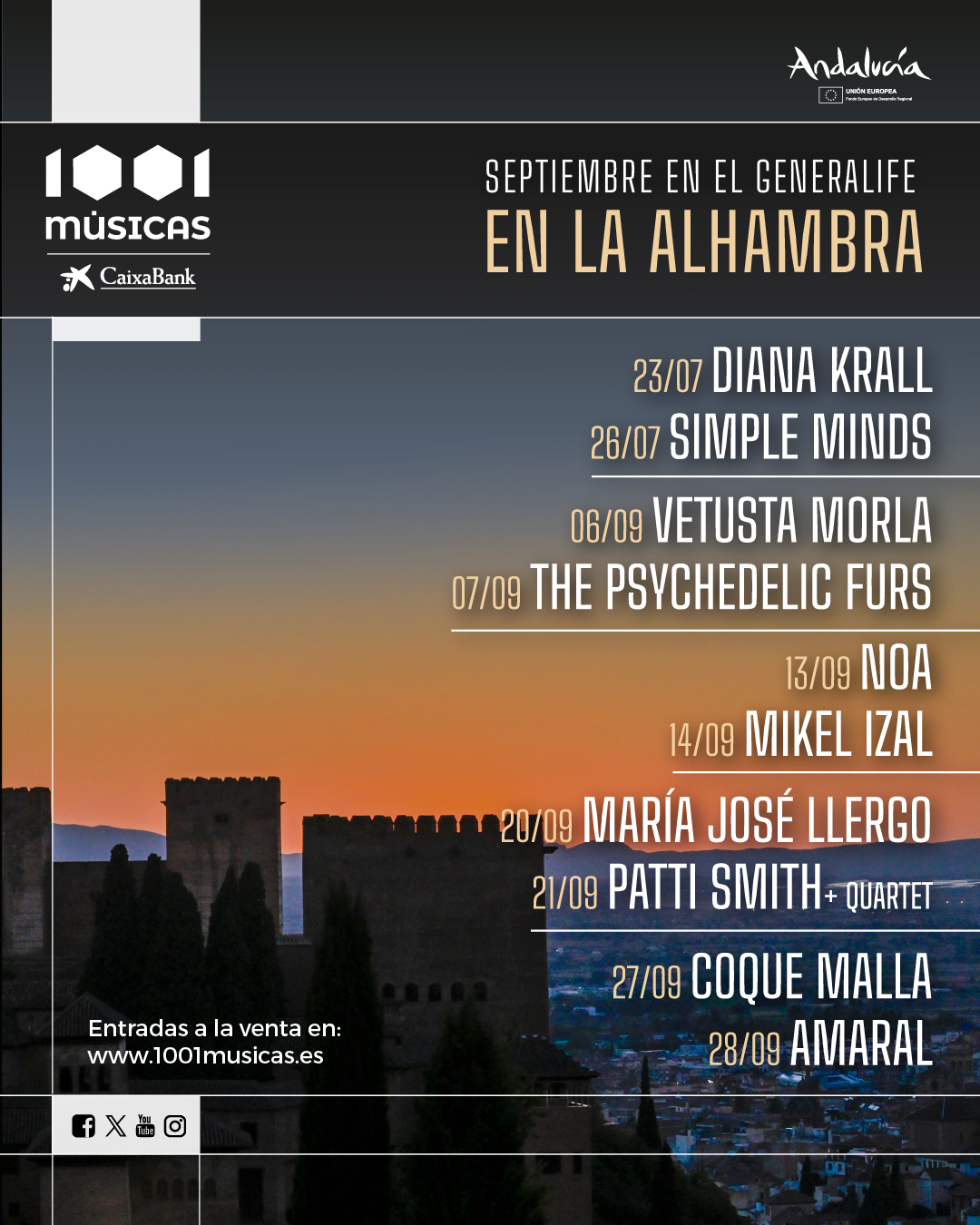 1001 músicas alhambra 2024