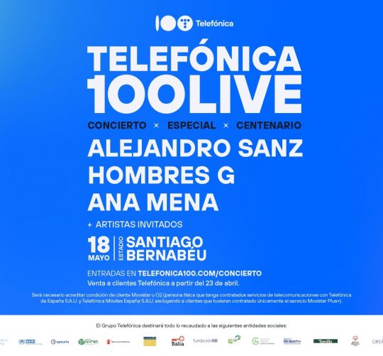 telefónica 100 años conciertos bernabéu