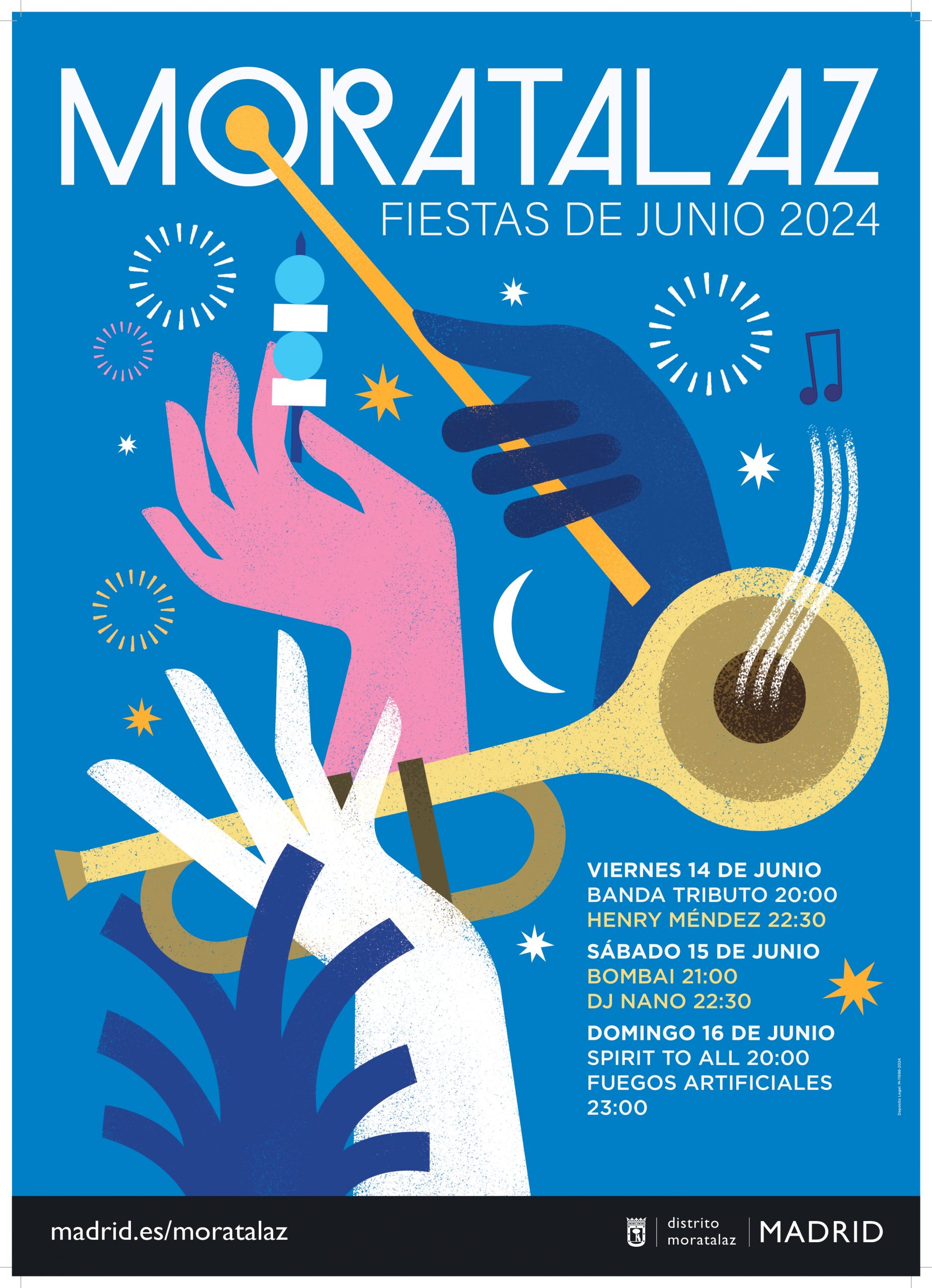 Programación de conciertos de las Fiestas de Moratalaz 2024, este junio en Madrid