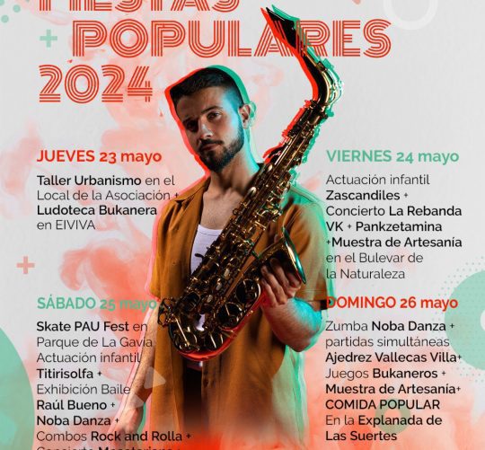 programación completa de las fiestas del ensanche de vallecas de mayo de 2024