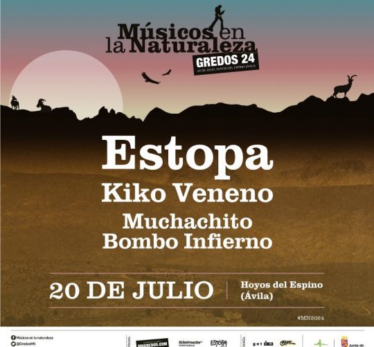 músicos en la naturaleza 2024 desvela su cartel con Estopa, Kiko Veneno y Muchachito Bombo Infierno
