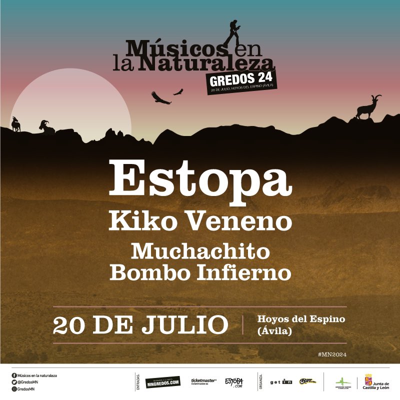 músicos en la naturaleza 2024 desvela su cartel con Estopa, Kiko Veneno y Muchachito Bombo Infierno