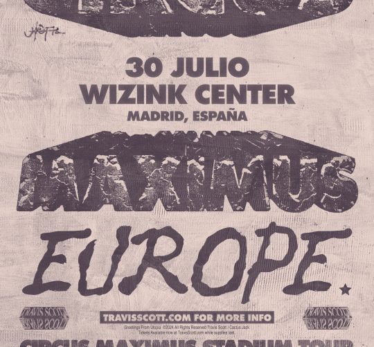 travis scott anuncia concierto en el wizink center de madrid el 30 de julio de este 2024