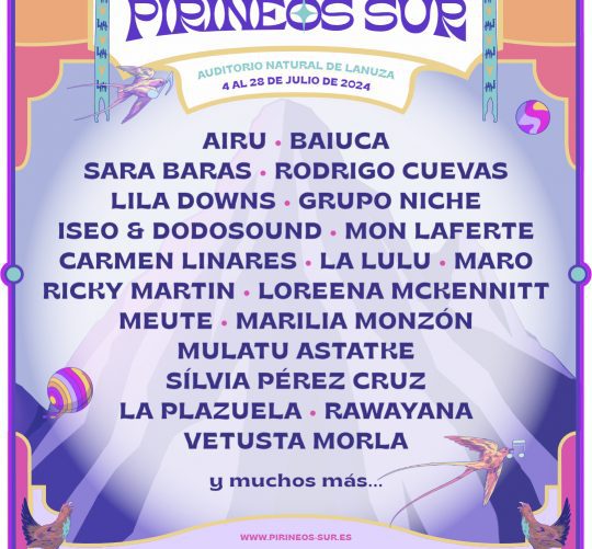 cartel del festival pirineos sur 2024