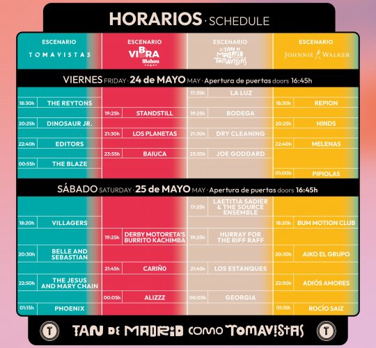 tomavistas 2024 horarios
