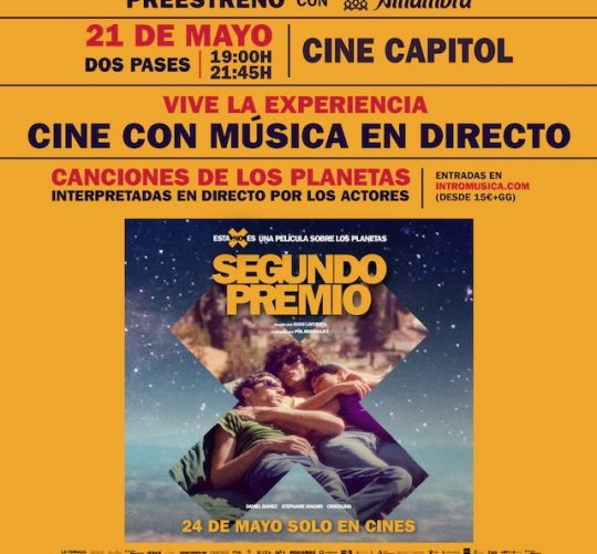 preestreno con música en directo de 'Segundo premio' en el cine Capitol de Madrid