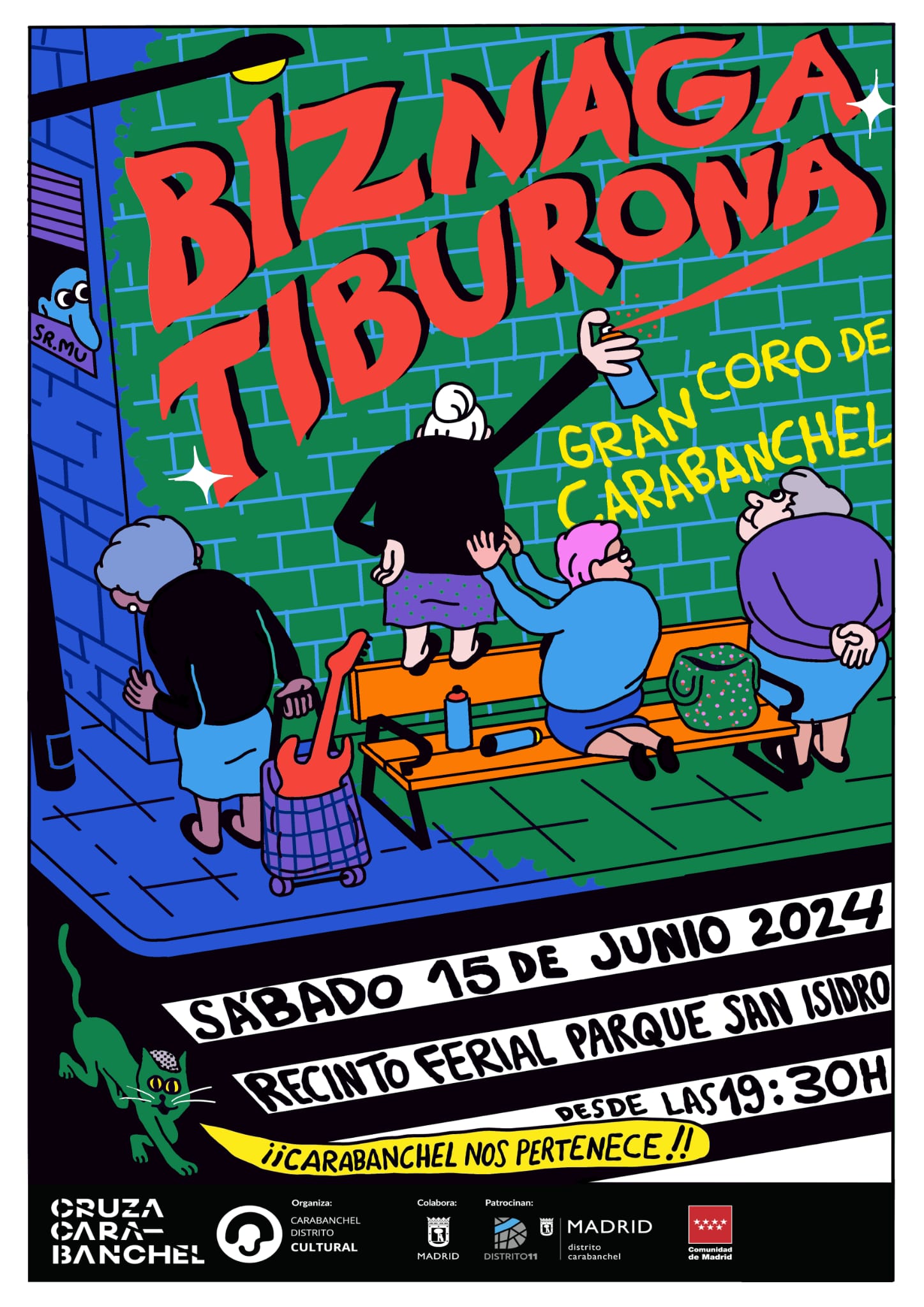 Concierto de Biznaga el 15 de junio en el Parque San Isidro de Carabanchel en Madrid