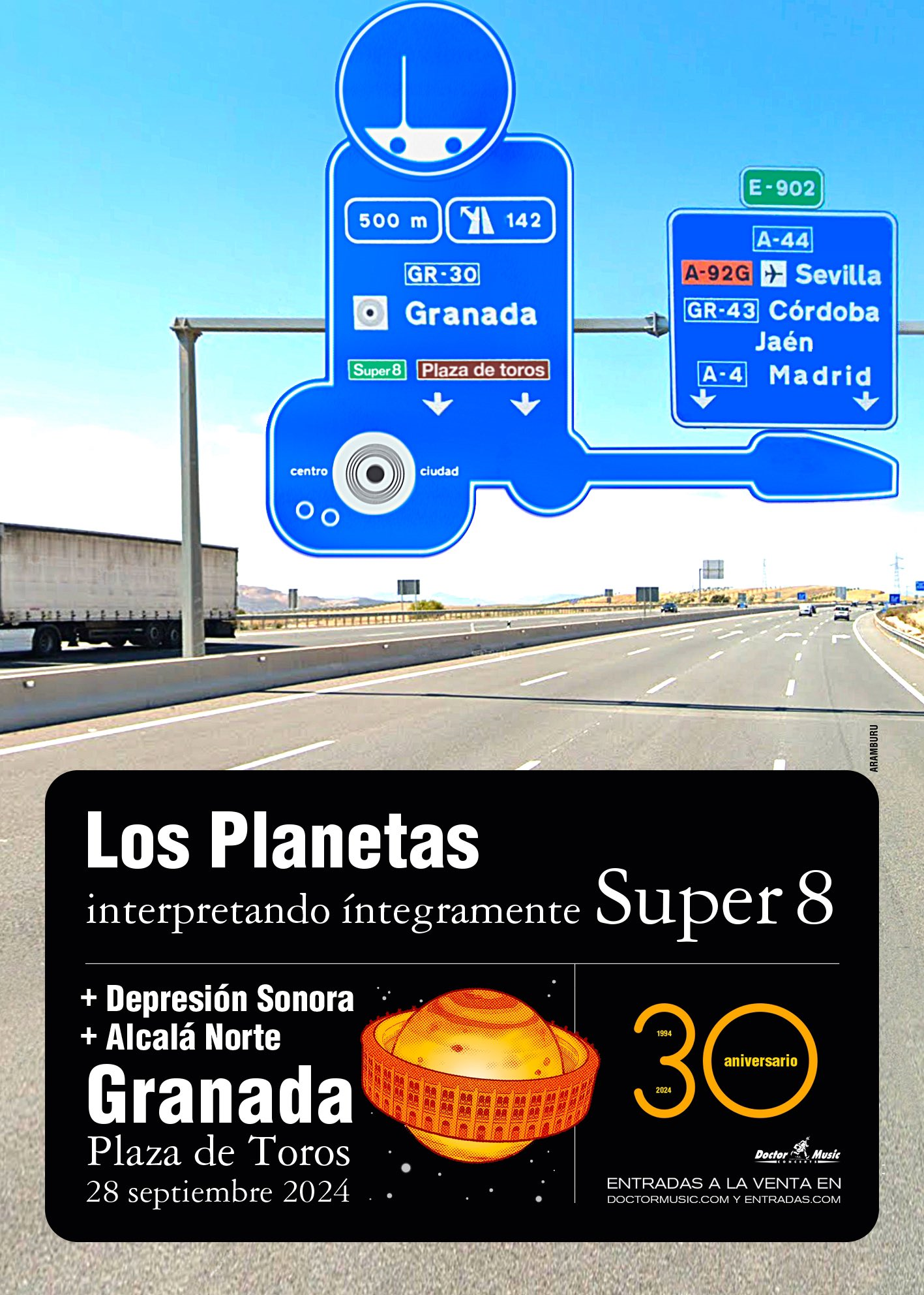 Los Planetas dan un concierto especial en la Plaza de Toros de Granada el 28 de septiembre por los treinta años de Super 8