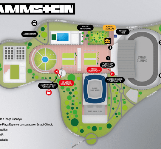 Horarios, accesos y toda la información del concierto de Rammstein el 11 de junio en el Estadi Olímpic de Barcelona