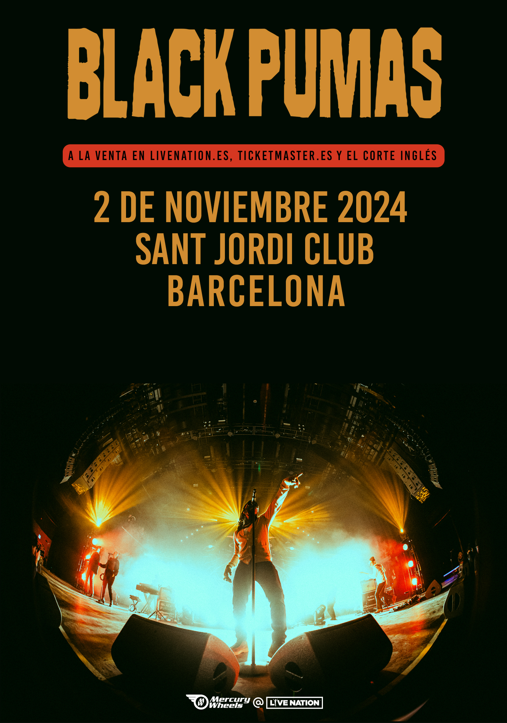 Black Pumas anuncian concierto en el Sant Jordi Club de Barcelona el 2 de noviembre de 2024