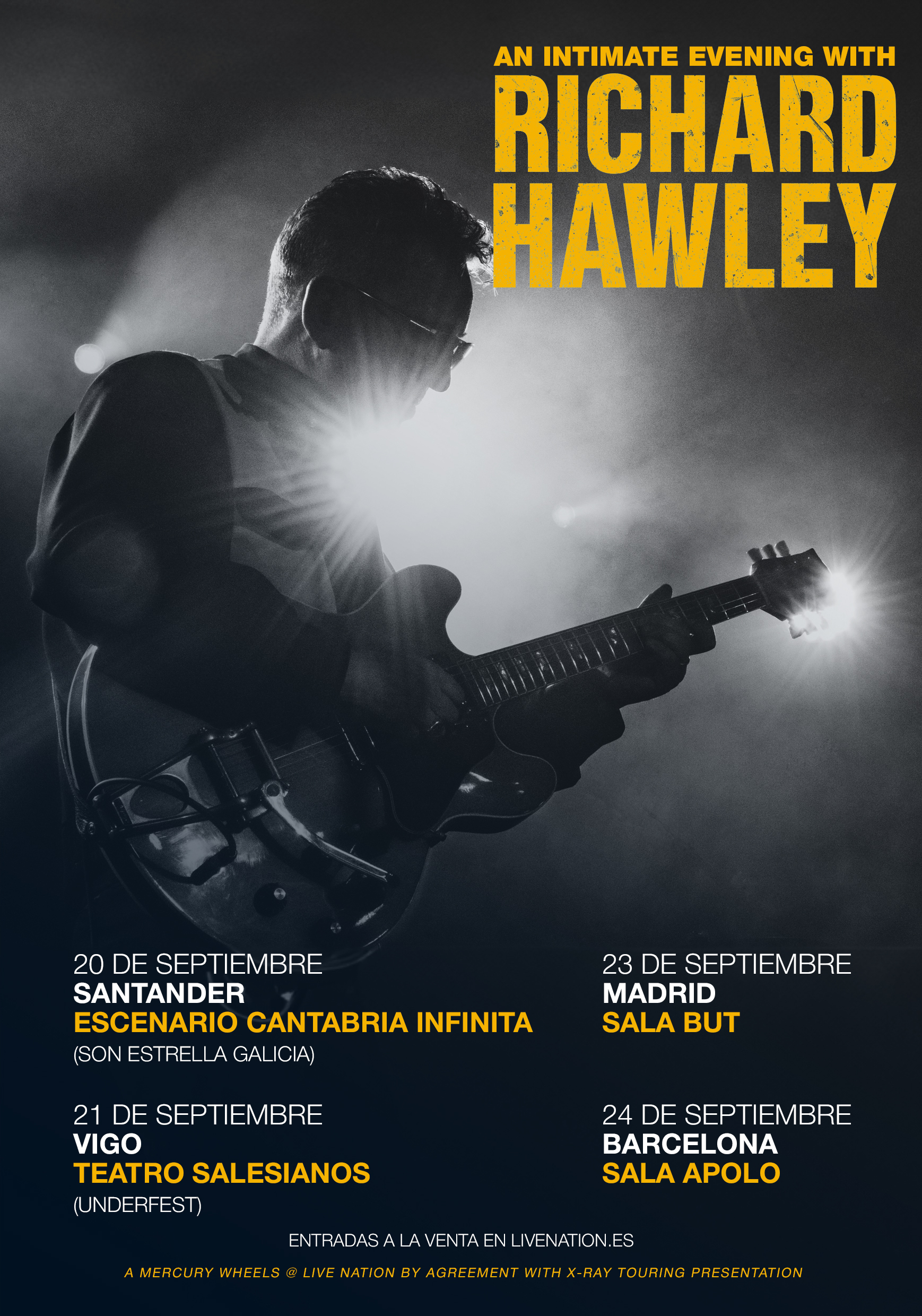 Richard Hawley anuncia una gira de conciertos por España que pasará por Santander, Vigo, Madrid y Barcelona