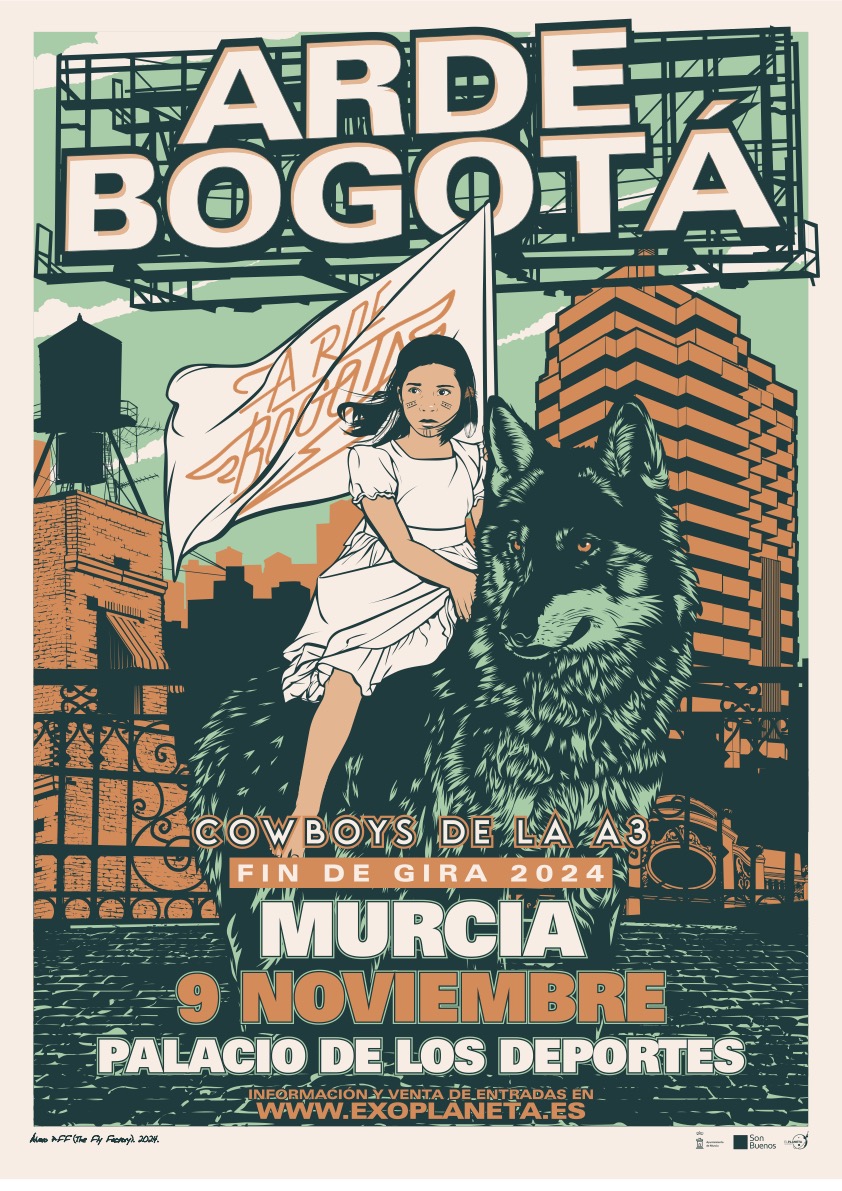 Arde Bogotá anuncia un concierto muy especial en el Palacio de los Deportes de Murcia para el sábado 9 de noviembre