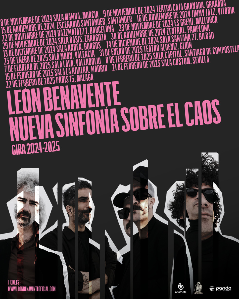 León Benavente vuelve a la carretera con 'Nueva sinfonía sobre el caos', la gira de conciertos de presentación de su próximo disco, que verá la luz el 4 de octubre