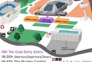 Horarios y mapa de accesos para los conciertos de Pearl Jam en el Palau Sant Jordi de Barcelona los días 6 y 8 de julio de 2024