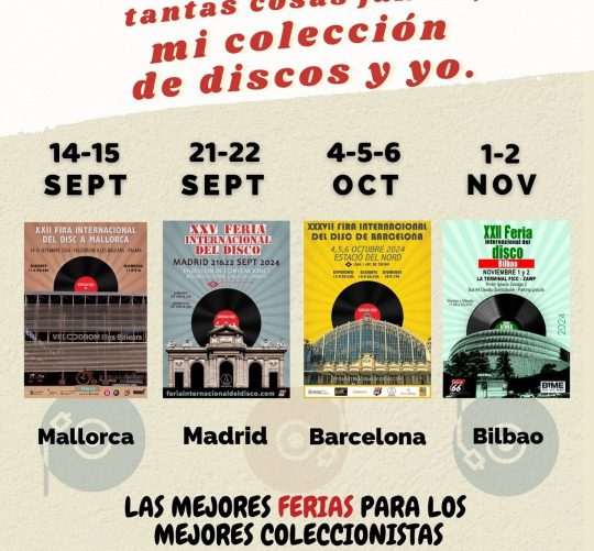 La vuelta al cole será un poquito más amena con cuatro Ferias del Disco que se celebrarán en otras tantas ciudades durante septiembre, octubre y noviembre.