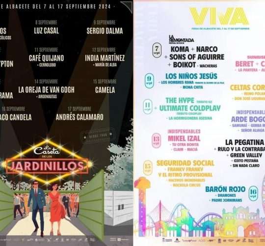 Programación de conciertos de la Feria de Albacete 2024. Este año la música sonará en la ciudad manchega desde el 7 hasta el 17 de septiembre