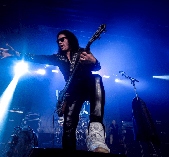 Gene Simmons, de KISS, en su concierto en La Riviera de Madrid en agosto de 2024