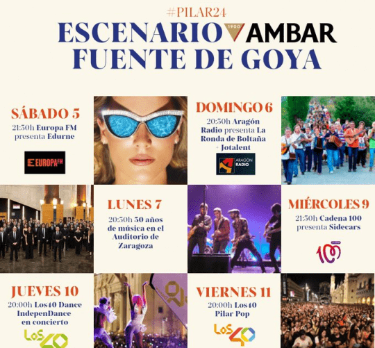 Centenares de actos, espectáculos, música, vida en la calle, tradición y emociones volverán a construir las Fiestas del Pilar entre el 4 y el 13 de octubre de este 2024 en Zaragoza.