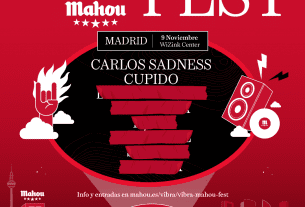 Carlos Sadness y Cupido actuarán el próximo 9 de noviembre en el Vibra Mahou Fest 2024 en el WiZink Center de Madrid