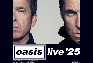 Oasis amplía su gira de reunión para 2025 con nuevos conciertos en grandes estadios de Canadá, Estados Unidos y México. Pronto más anuncios.