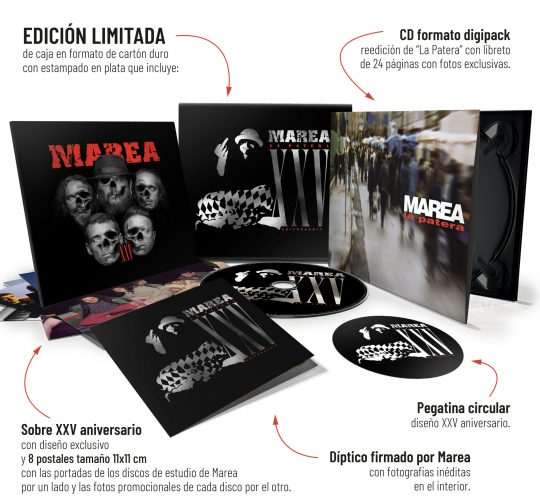 Marea celebra el 25 aniversario de su disco de debut, 'La patera', lanzado originalmente en 1999